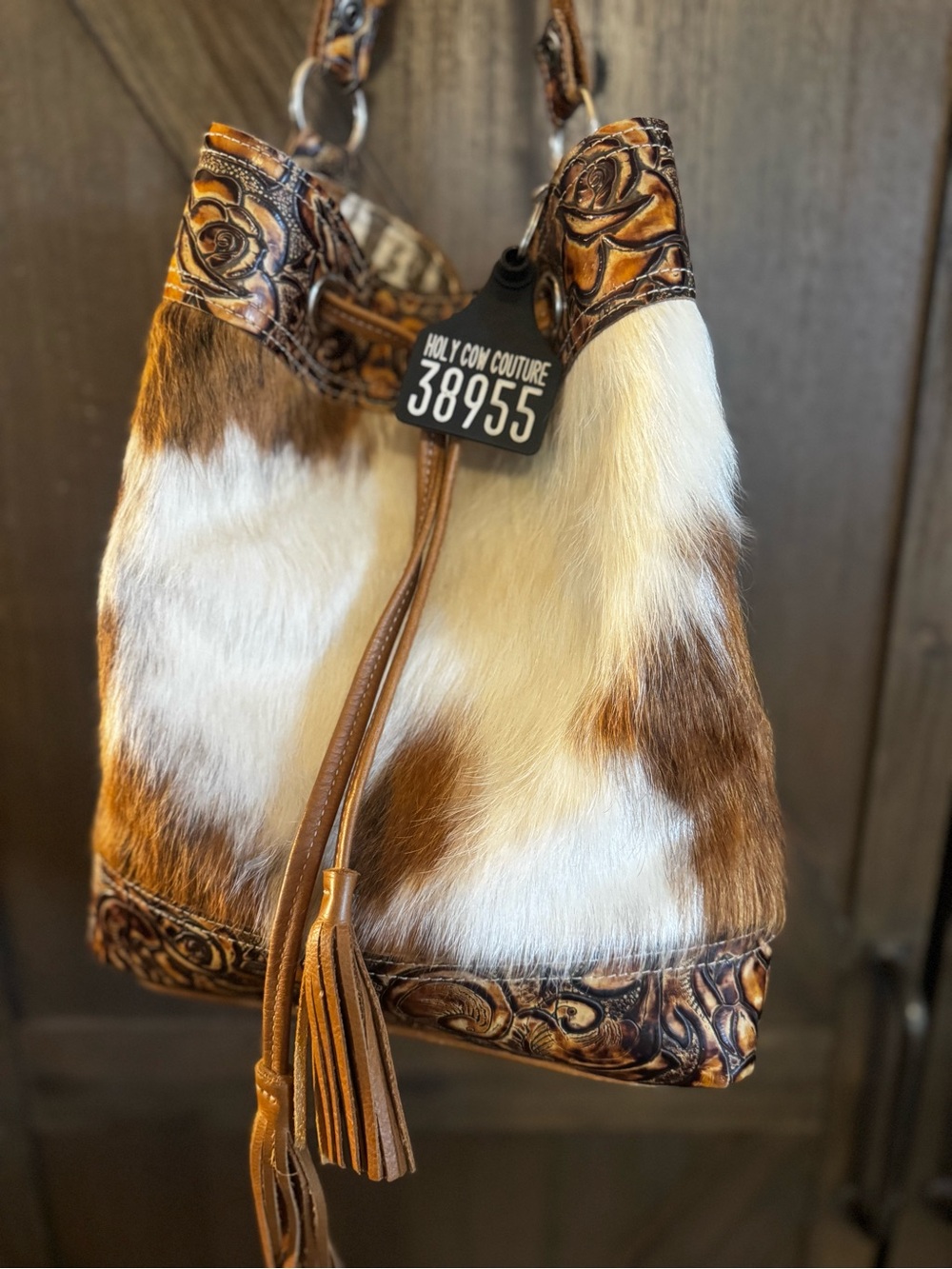 Large feed bucket purse Holy Cow Couture
